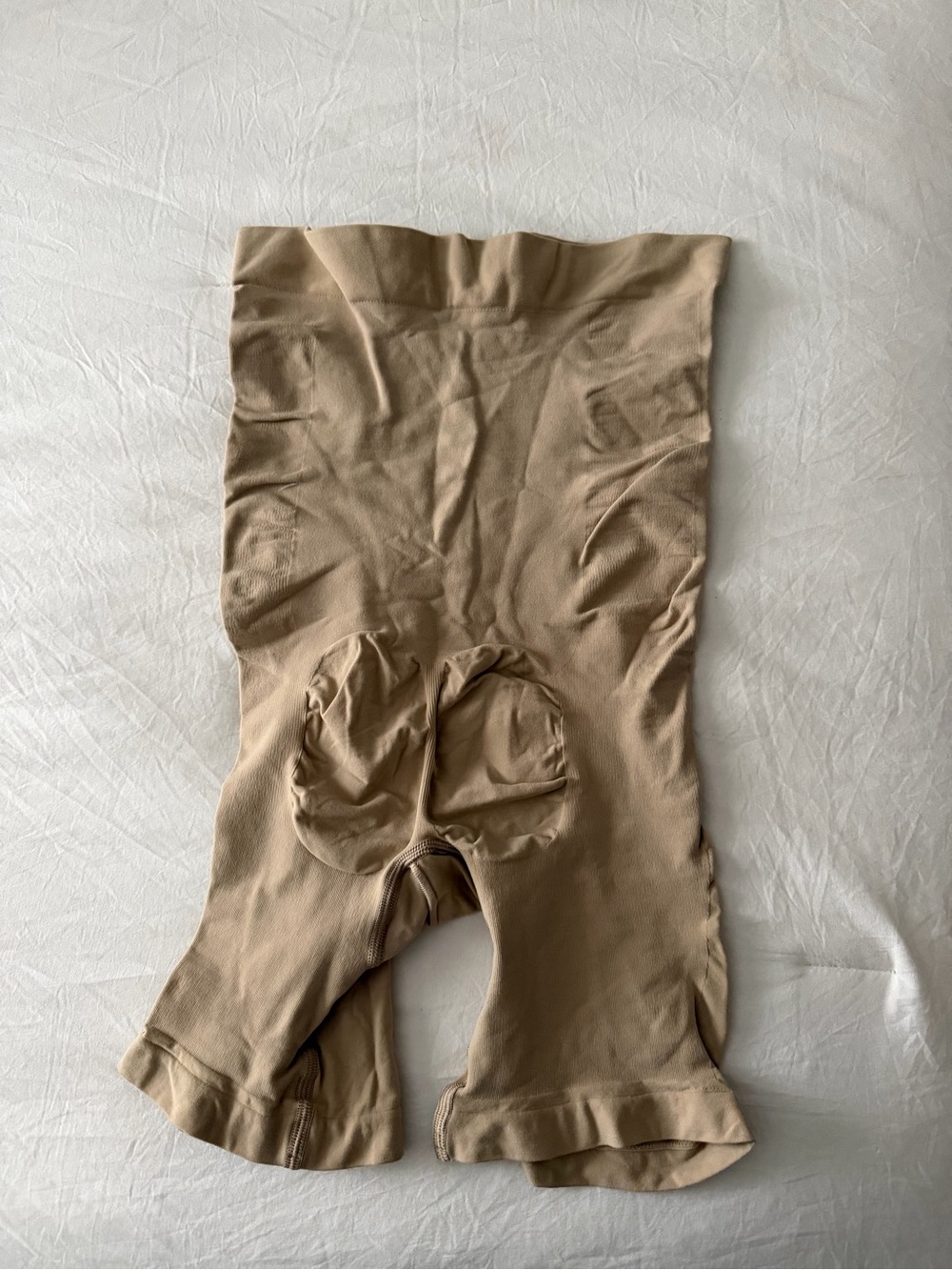 SKIMS Sculpting High-Waist Shorts in Nude - Picture 2 of 3